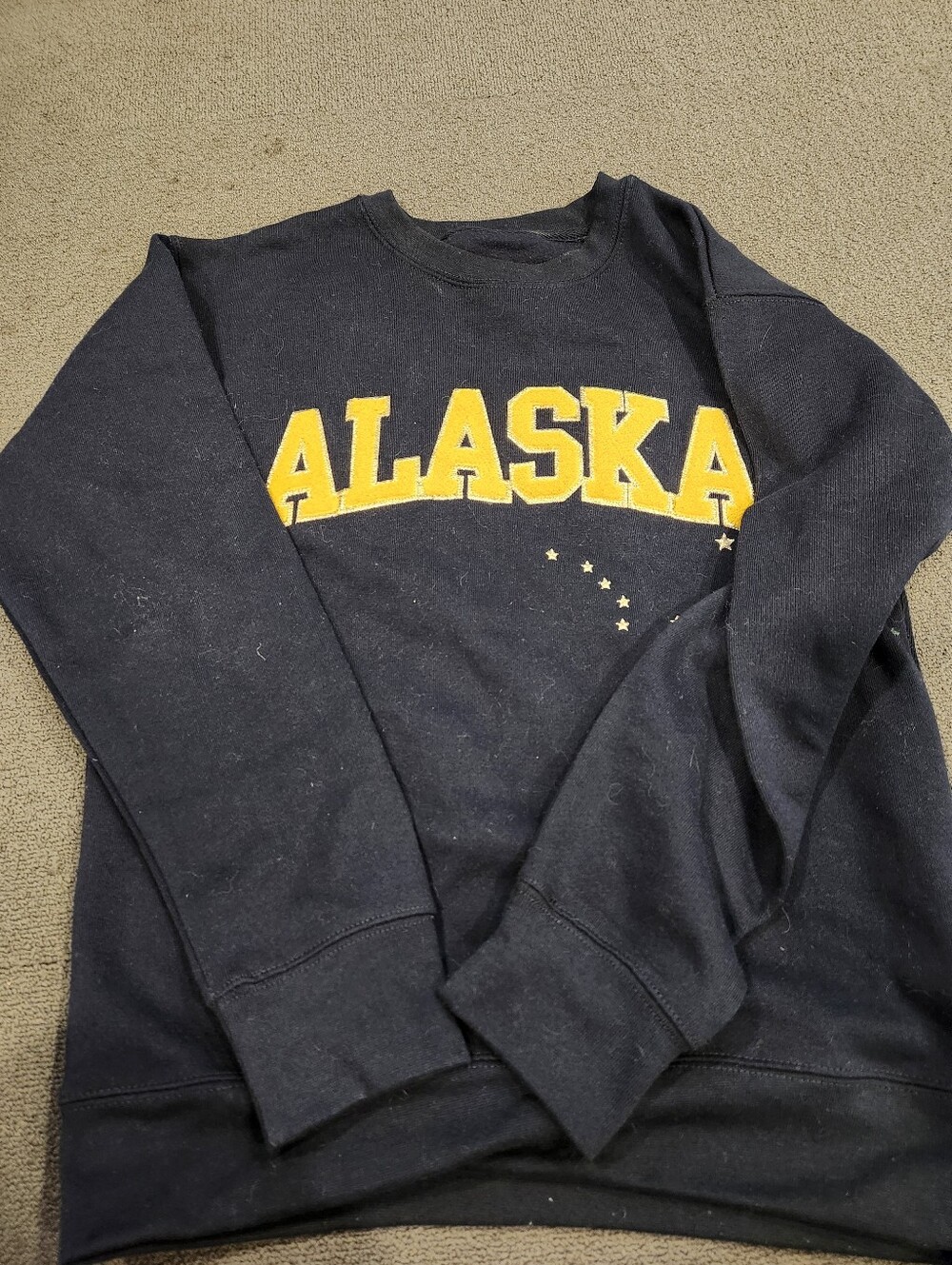 NEW YORK POPULAR Embroidered Boston Lettering Sweatshirt